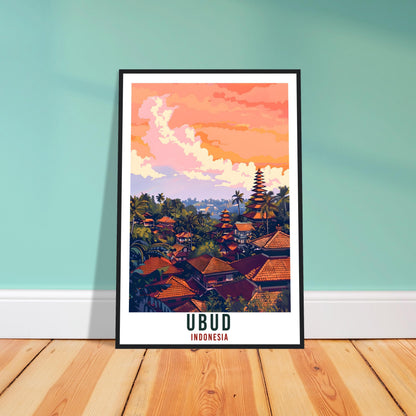 Ubud Bali Travel Print Bali Wall Art Wall Hanging Home Décor Ubud Gift Landmark Artwork Travel Art Lovers Indonesia Ubud Travel Poster