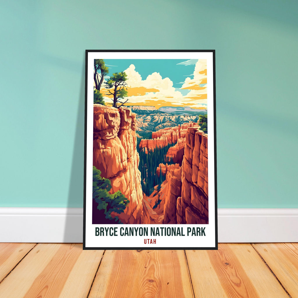 Bryce Canyon National Park Utah USA Travel Print Wall Art Wall Hanging Home Décor Bryce Canyon Gift Travel Art US Utah Artwork Travel Poster