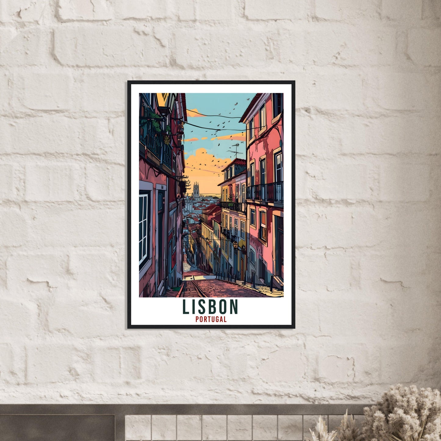 Lisbon Travel Print Wall Art Lisbon Portugal Wall Hanging Artwork Lisbon Art Gifts LisbonTravel Poster Portugal Home Decor Art Lovers Gift