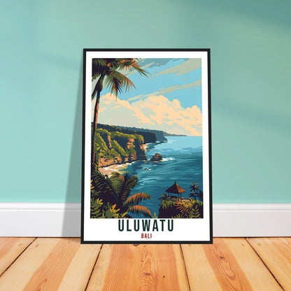 Uluwatu Bali Travel Print Bali Wall Art Wall Hanging Home Décor Uluwatu Gift Landmark Artwork Travel Art Indonesia Uluwatu Travel Poster