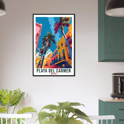 Playa Del Carmen Mexico Travel Print Mexico Wall Art Wall Hanging Home Décor Playa Del Carmen Gift Artwork Gift South America Travel Poster
