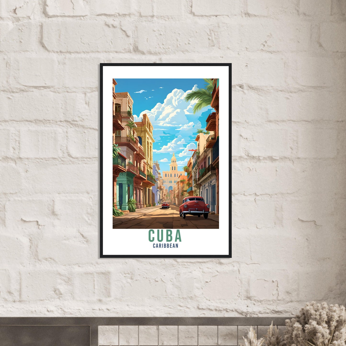 Cuba Travel Print Wall Art Caribbean Island Wall Hanging Home Décor Cuba Gift Art Lovers Havana Cuba Travel Poster Cuban Artwork