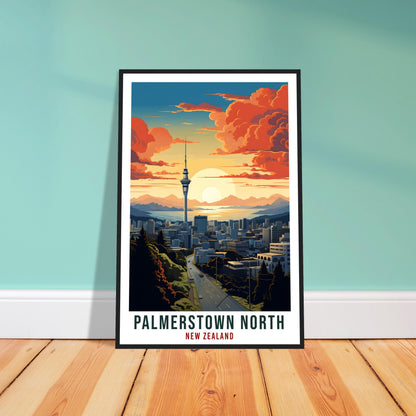 Palmerstown North Travel Print Wall Art Palmerstown North New Zealand City Artwork Art Gift Palmerstown North Travel Poster New Zealand