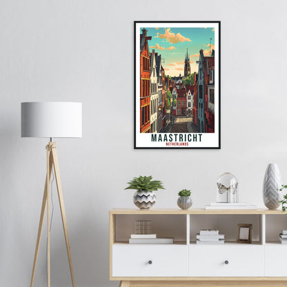 Maastricht Travel Print Holland Wall Art Wall Hanging Home Décor Maastricht Gift Art Lovers Dutch Artwork Gift The Netherlands Travel Poster