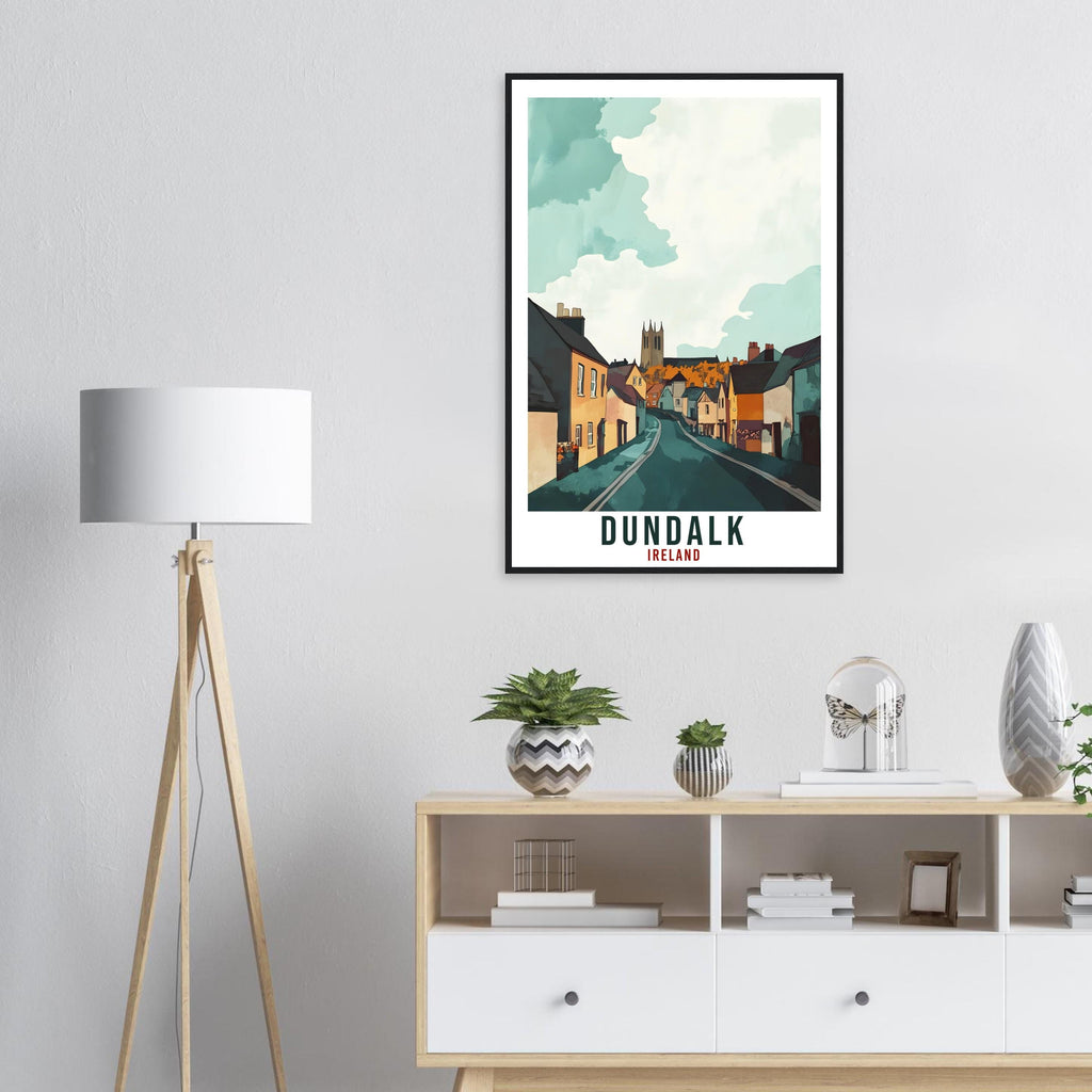 Dundalk Travel Print Ireland Home Decor Dundalk Wall Art Gift Wall Hanging Art Lover Dundalk Irish Artwork Travel Poster Ireland Travel Art