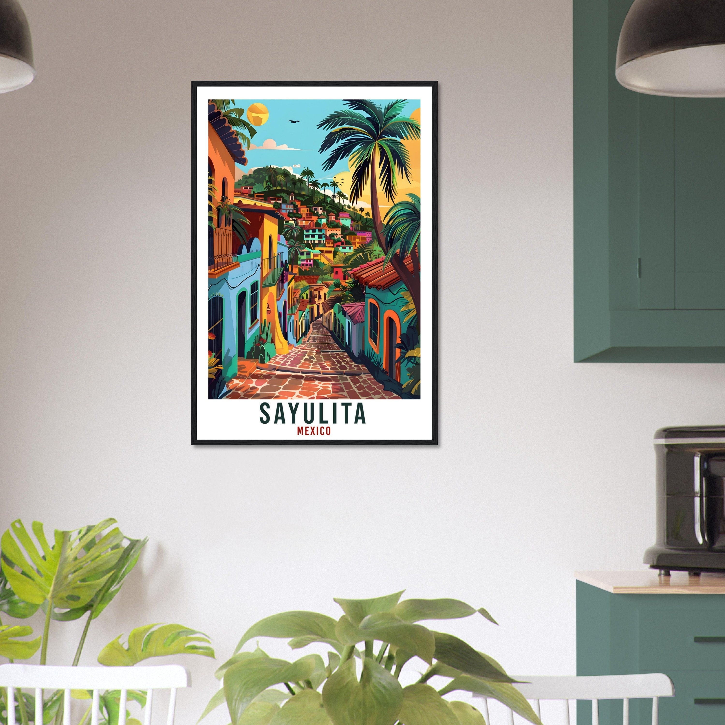 Sayulita Mexico Travel Print Mexico Wall Art Wall Hanging Home Décor Sayulita Gift Mexico Landmark Artwork Travel Art Mexican Travel Poster