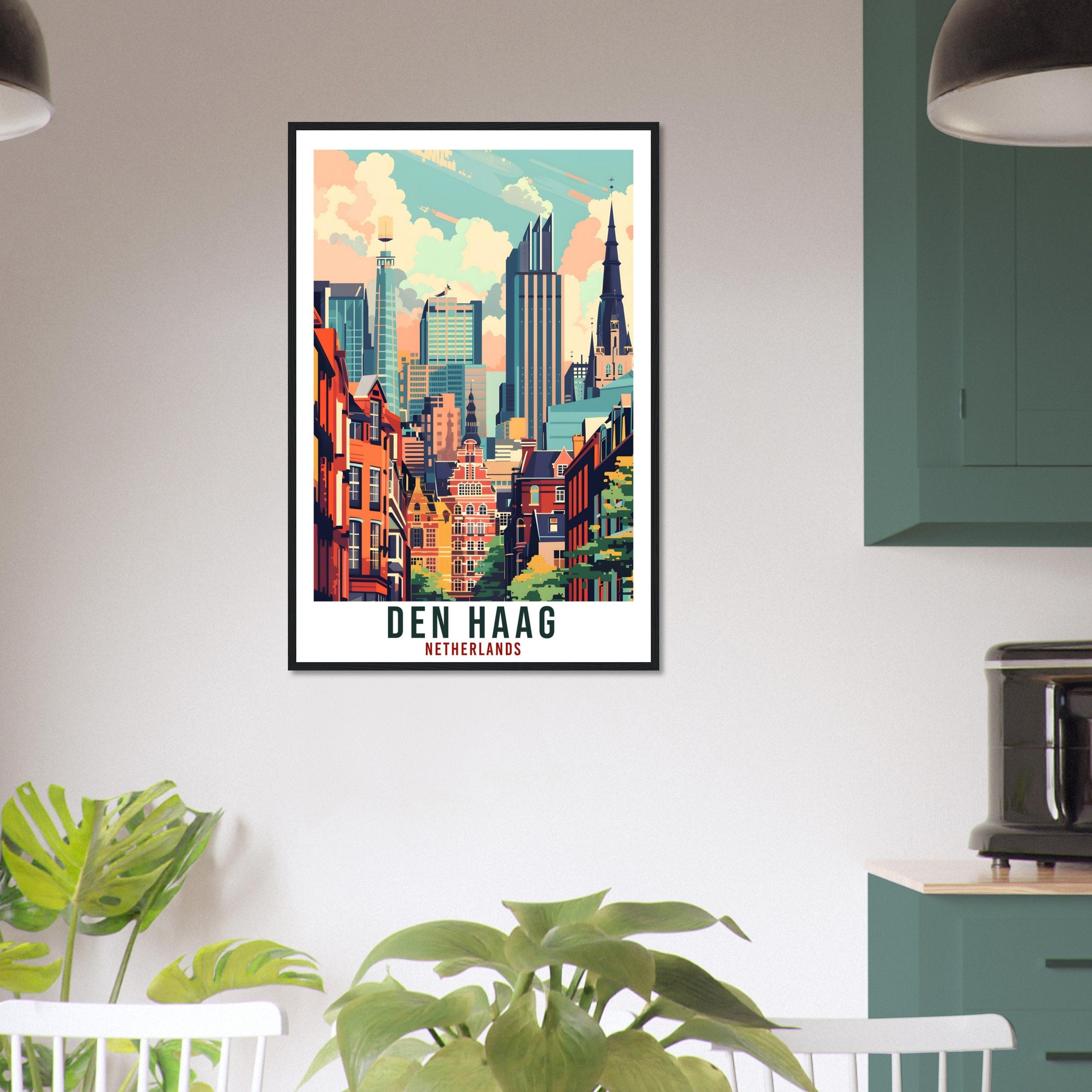 Den Haag Travel Print Holland Wall Art Wall Hanging Home Décor Den Haag Gift Art Lover Gift Dutch Artwork Gift The Netherlands Travel Poster