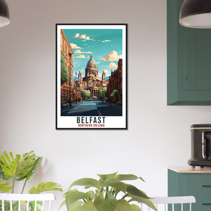 Belfast Travel Print Northern Ireland Home Decoration Belfast City Wall Art Gift Wall Hanging Art Lover Irish Artwork Ireland Travel Poster