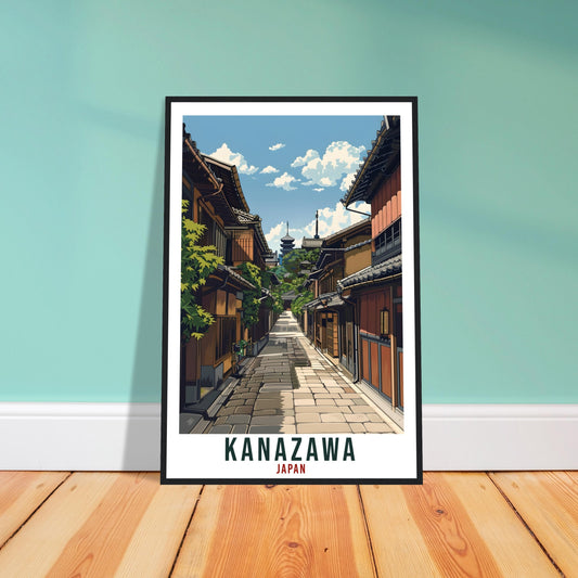 Kanazawa Travel Print Japan Home Decoration Wall Art Gift Wall Hanging Art Lover Japanese Artwork Japan Kanazawa Travel Poster City Print