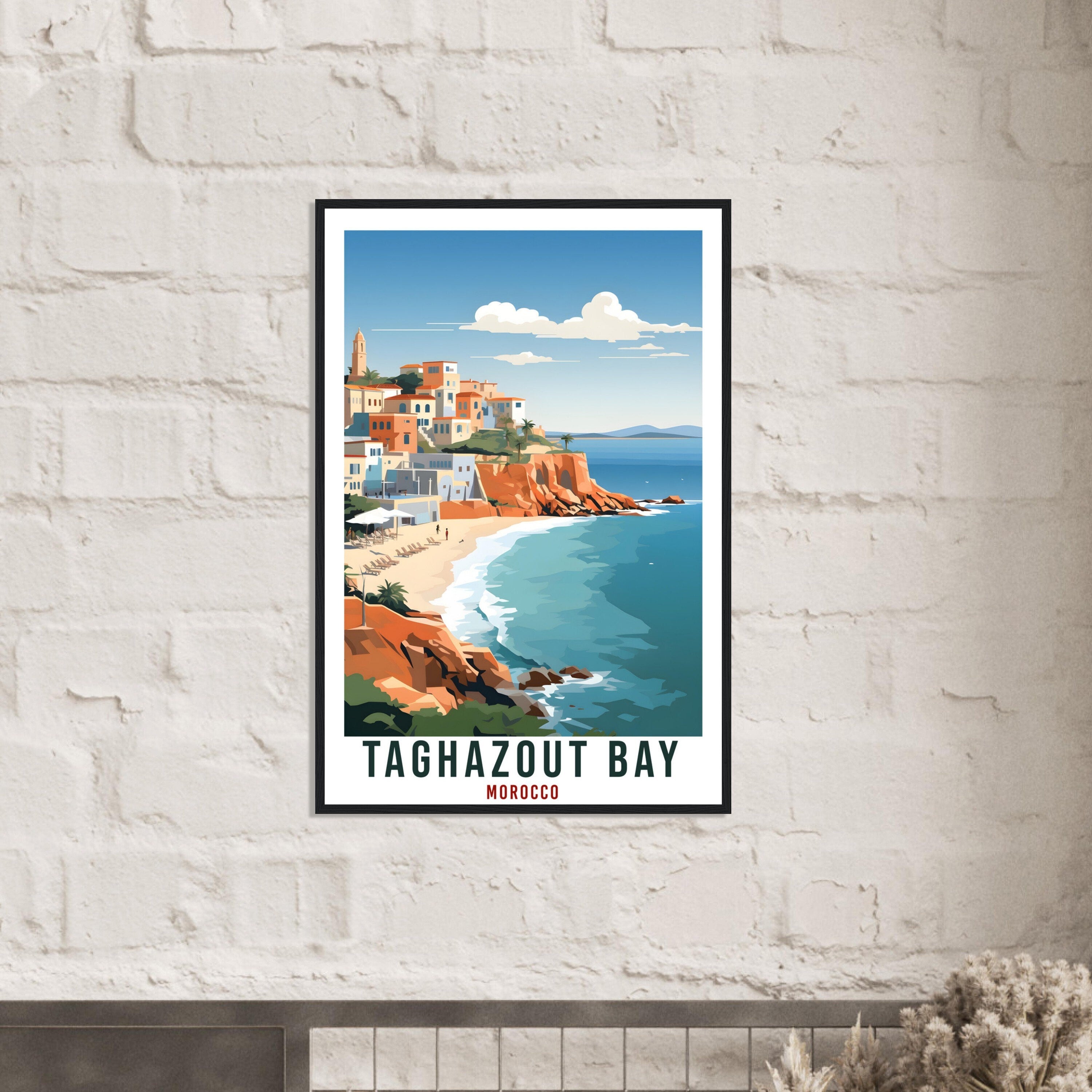 Taghazout Bay Morocco Travel Print Wall Art Wall Hanging Home Décor Taghazout Bay Gift Art Lovers Morocco Artwork Gift Print African Poster