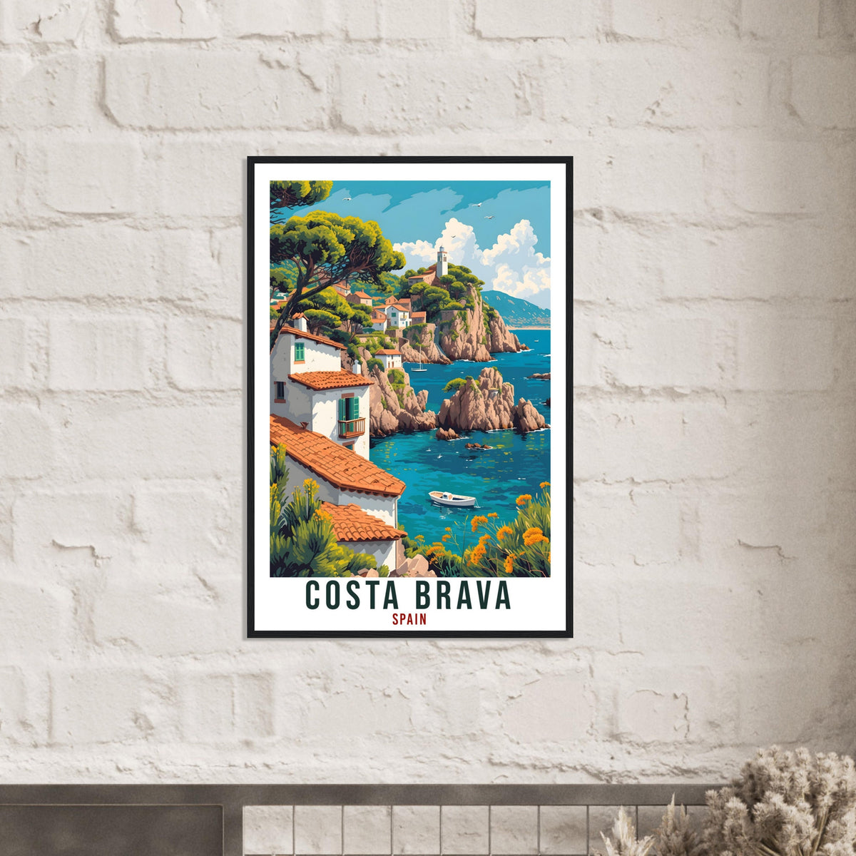 Costa Brava Travel Print Spain Home Decoration Spanish Wall Art Gift Wall Hanging Art Lover Spain Artwork Costa Brava Travel Poster