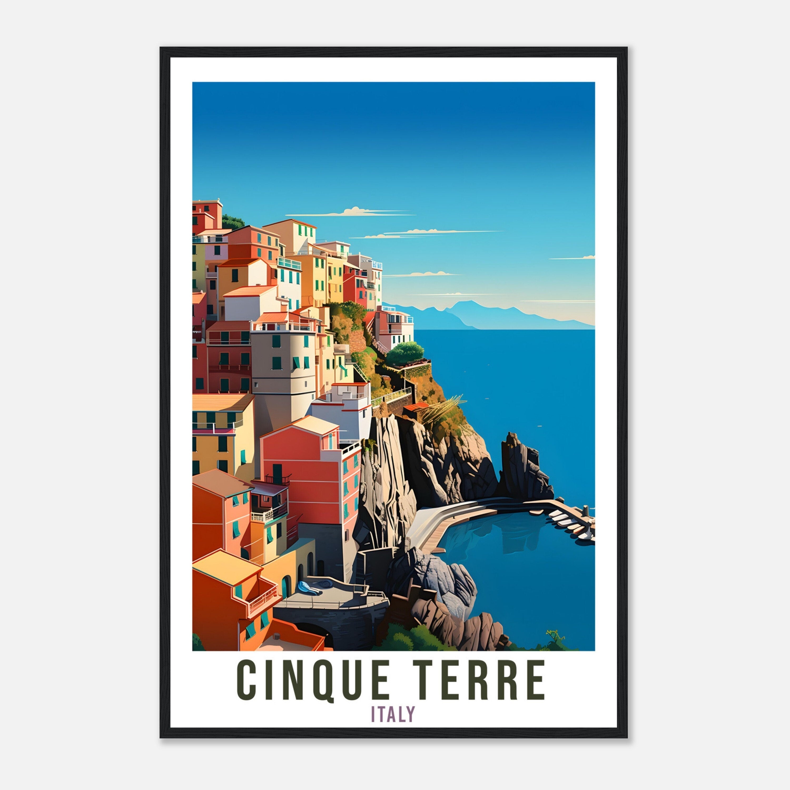 Cinque Terre Travel Print Wall Art Cinque Terre Wall Hanging Home Décor Cinque Terre Gift Art Lover Italy Artwork Cinque Terre Italy Poster