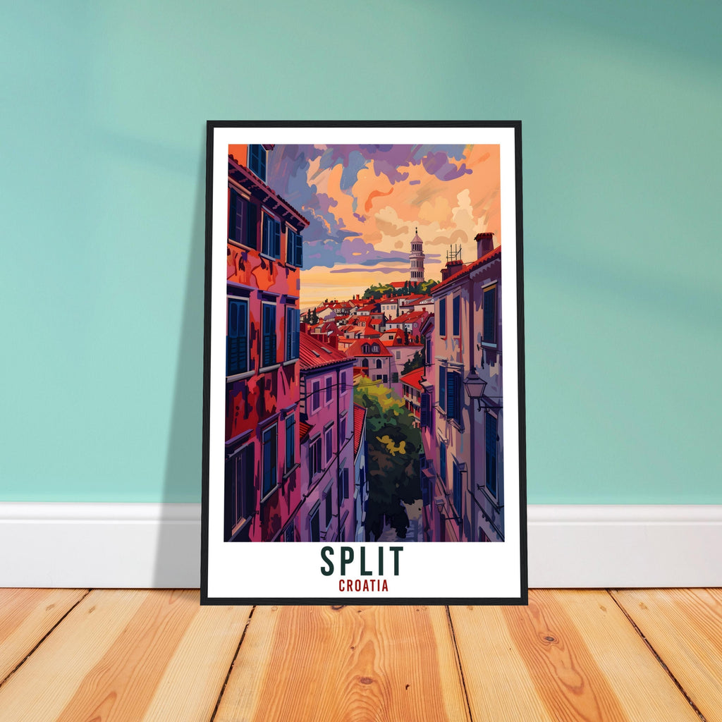Split Travel Print Croatia Wall Art Wall Hanging Home Décor Split Gift Croatian Landmark Artwork Gift Split Croatia Holiday Travel Poster