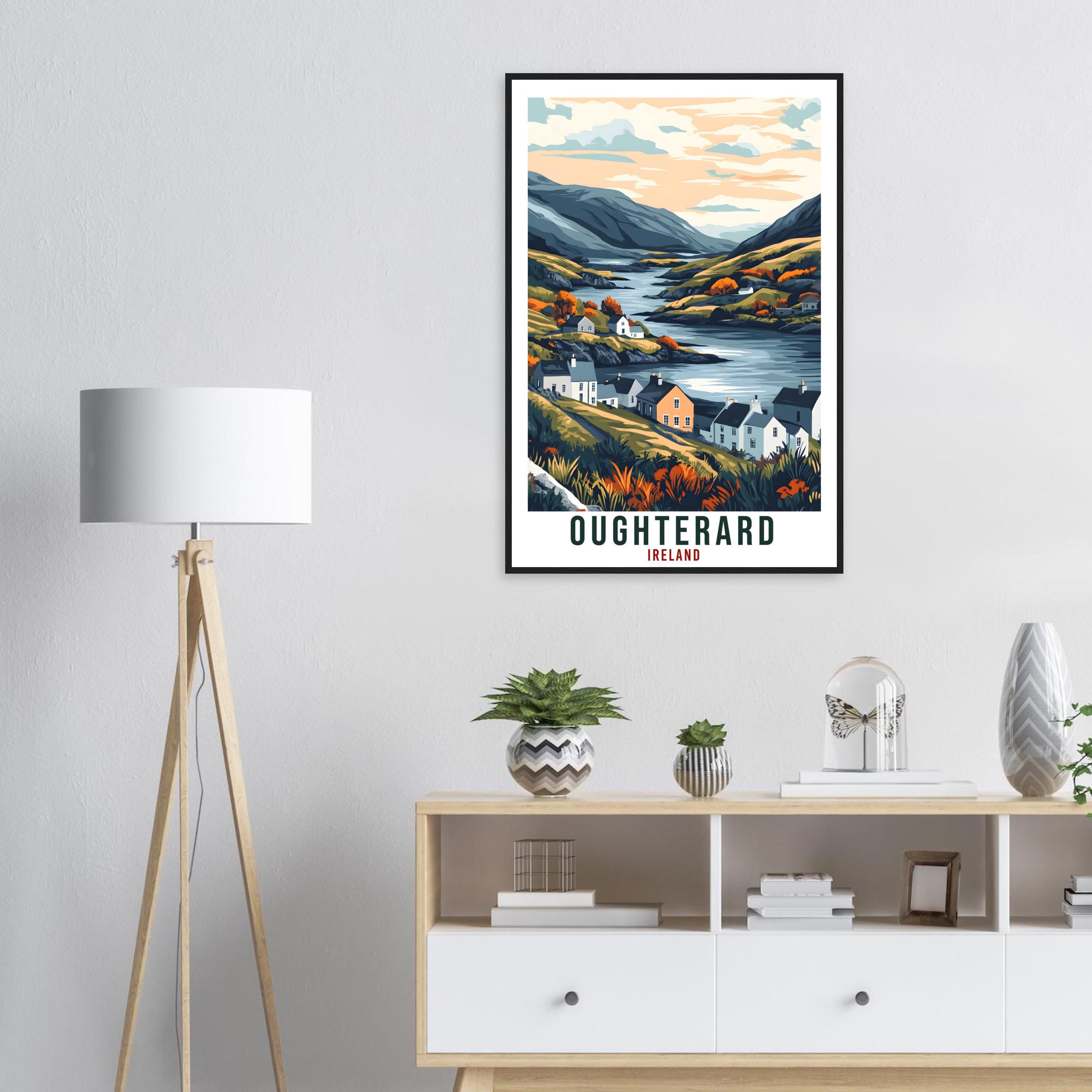 Oughterard Travel Print Ireland Home Decor Oughterard Wall Art Wall Hanging Art Lover Irish Artwork Travel Poster Oughterard Ireland Travel