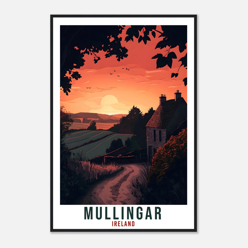 Mullingar Travel Print Ireland Home Decor Mullingar Wall Art Gift Wall Hanging Art Lover Mullingar Irish Artwork Travel Poster Ireland Art