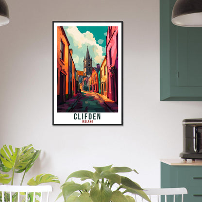 Clifden Travel Print Ireland Home Decor Clifden Wall Art Gift Wall Hanging Art Lover Clifden Irish Artwork Travel Poster Ireland Travel Art