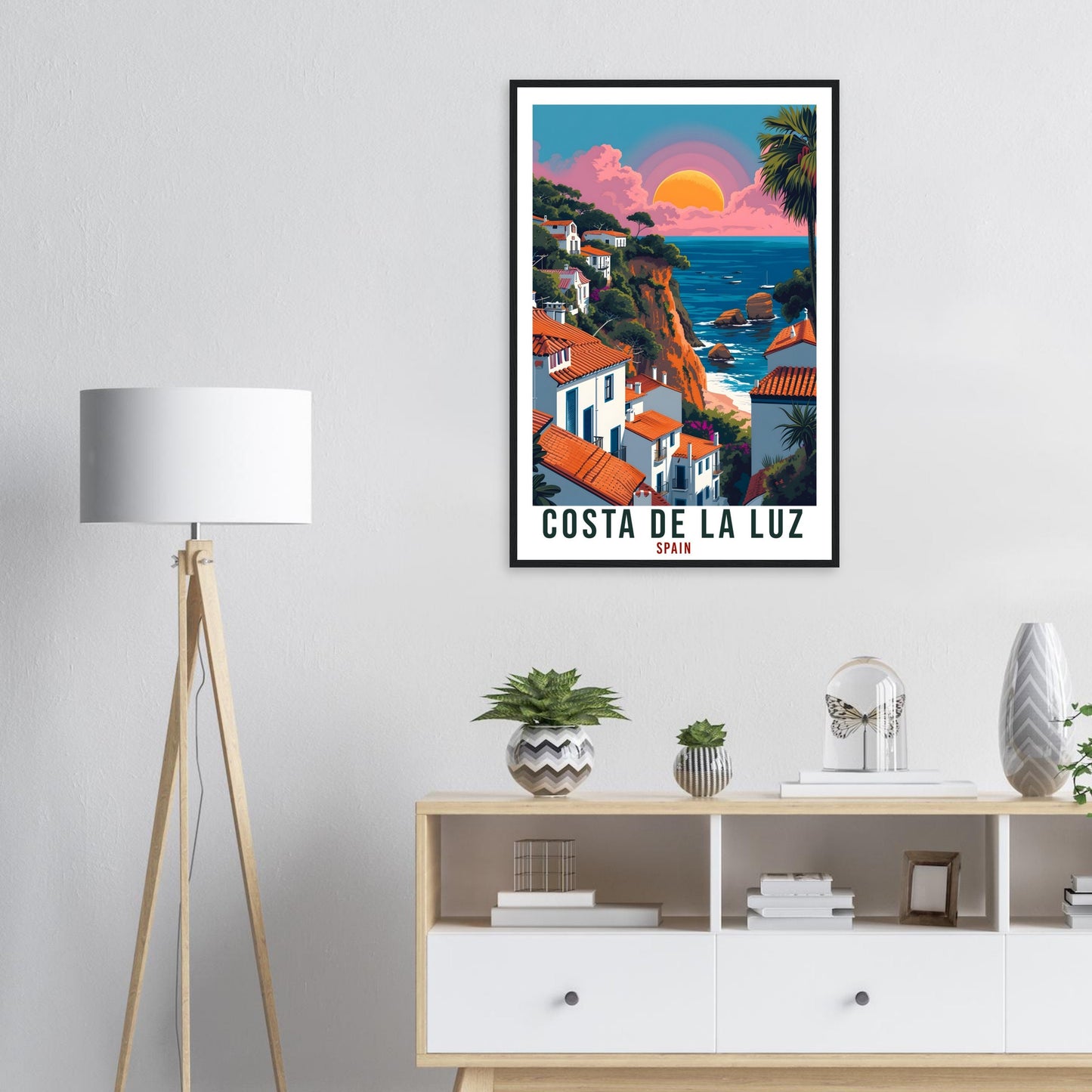 Costa De La Luz Travel Print Spain Home Decoration Spanish Wall Art Gift Wall Hanging Art Lover Spain Artwork Costa De La Luz Travel Poster