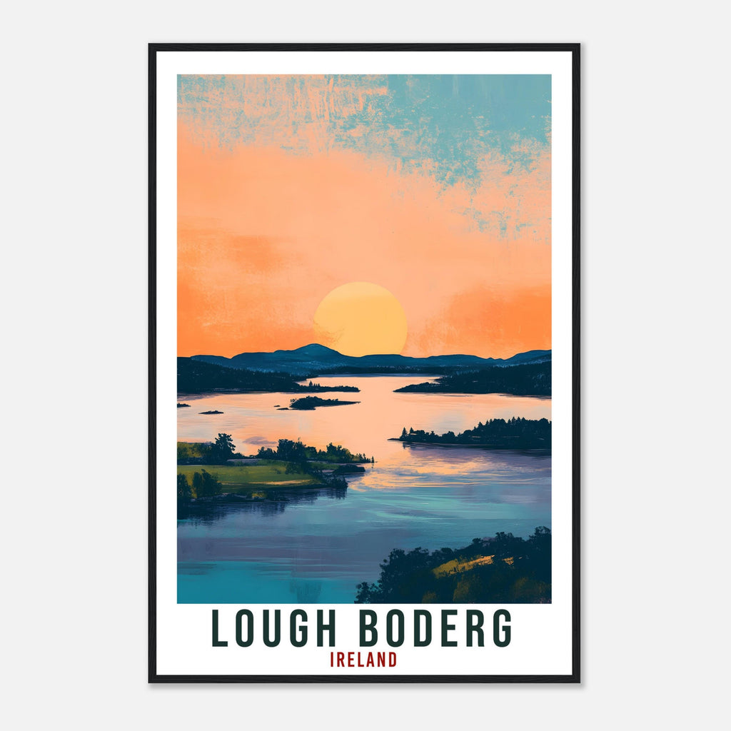 Lough Boderg Travel Print Ireland Home Decor Leitrim Wall Art Wall Hanging Art Lover Irish Artwork Travel Poster Lough Boderg Ireland Travel