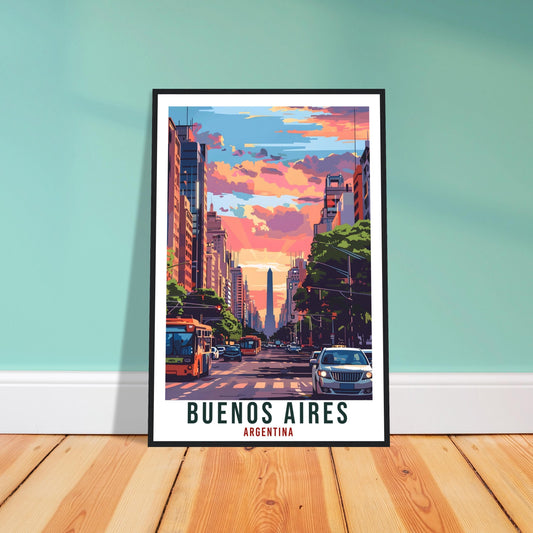 Buenos Aires Argentina Travel Print Wall Art Wall Hanging Home Décor Buenos Aires Gift Landmark Artwork Travel Art Argentina Travel Poster