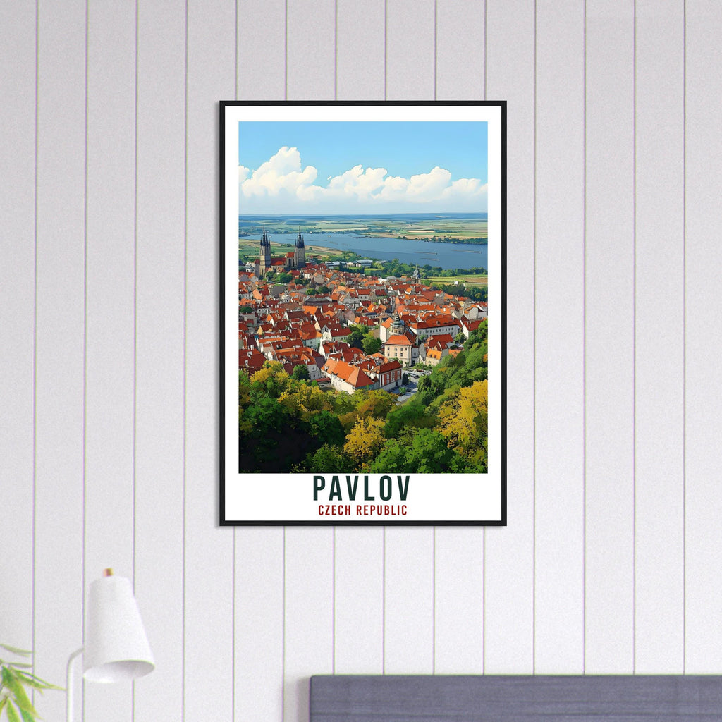 Pavlov Travel Print Czechia Home Decor Pavlov Wall Art Gift Wall Hanging Art Lover Pavlov Czech Republic Artwork Travel Poster Travel Art