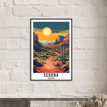 Sedona Travel Print Arizona Home Decor Sedona Wall Art Gift Wall Hanging Art Lover Sedona United States Artwork Travel Poster Travel Art