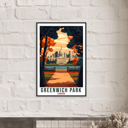 Greenwich Park London Travel Print England Decor PLACE Wall Art Gift Wall Hanging Art Lover Greenwich Park London Artwork Travel Poster Art