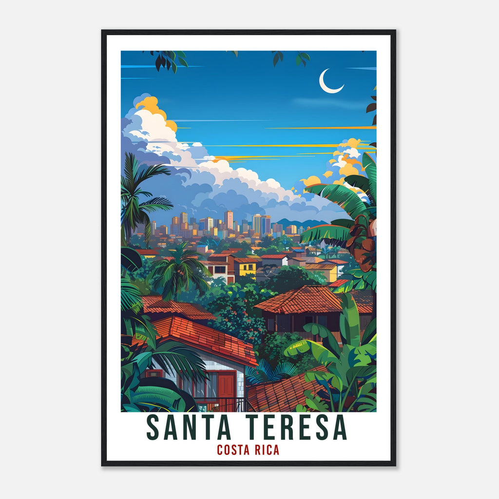 Santa Teresa Costa Rica Travel Print Wall Art Wall Hanging Home Décor Santa Teresa Gift Artwork Travel Art Costa Rica City Travel Poster