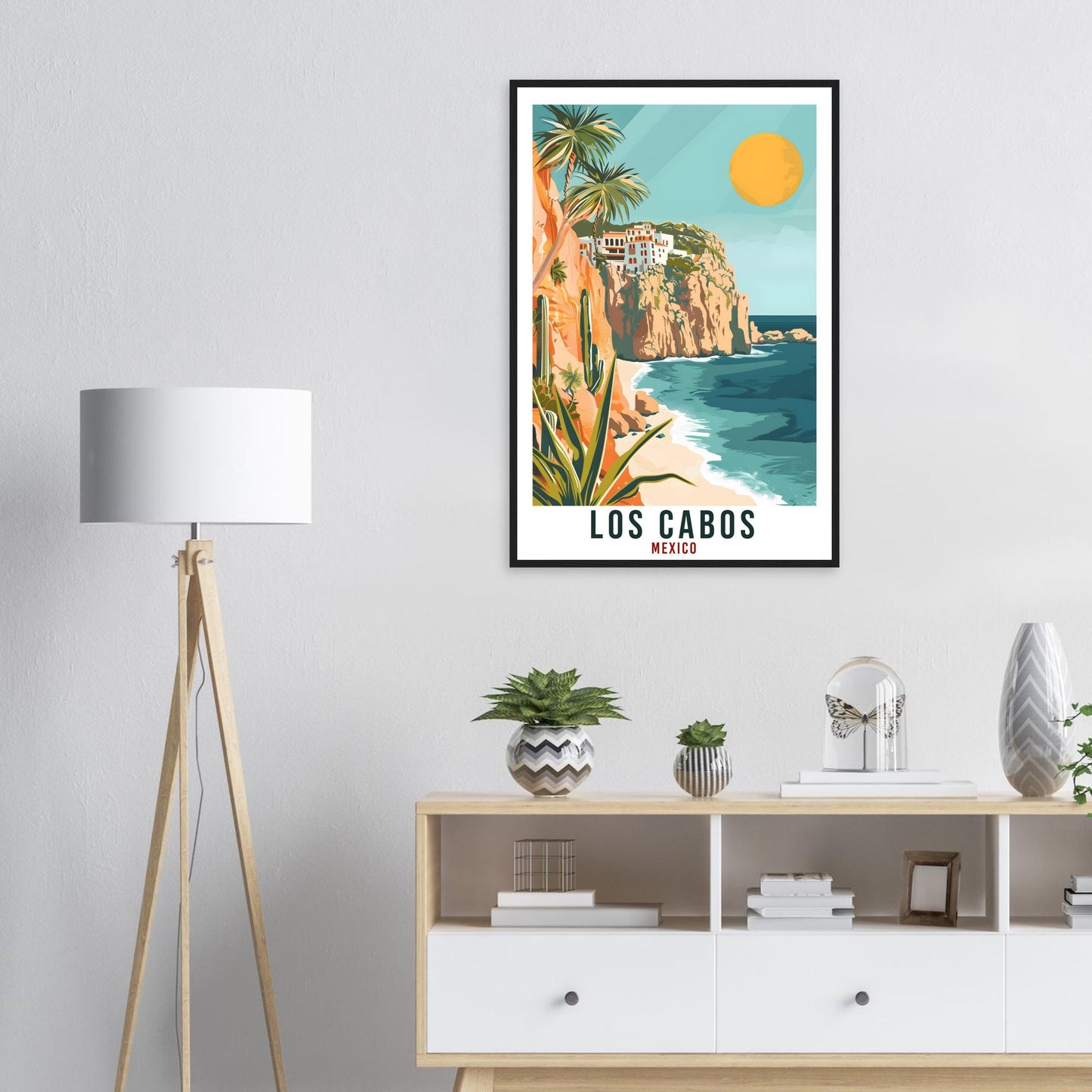 Los Cabos Mexico Travel Print Mexico Wall Art Wall Hanging Home Décor Los Cabos Gift Mexico Landmark Artwork South America Travel Poster