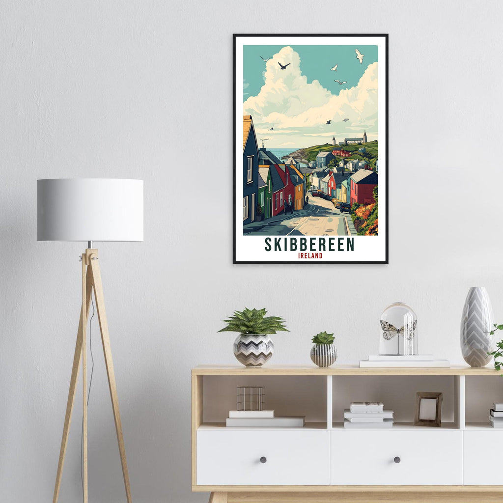 Skibbereen Travel Print Ireland Home Decor Skibbereen Wall Art Wall Hanging Art Lover Irish Artwork Travel Poster Skibbereen Ireland Travel