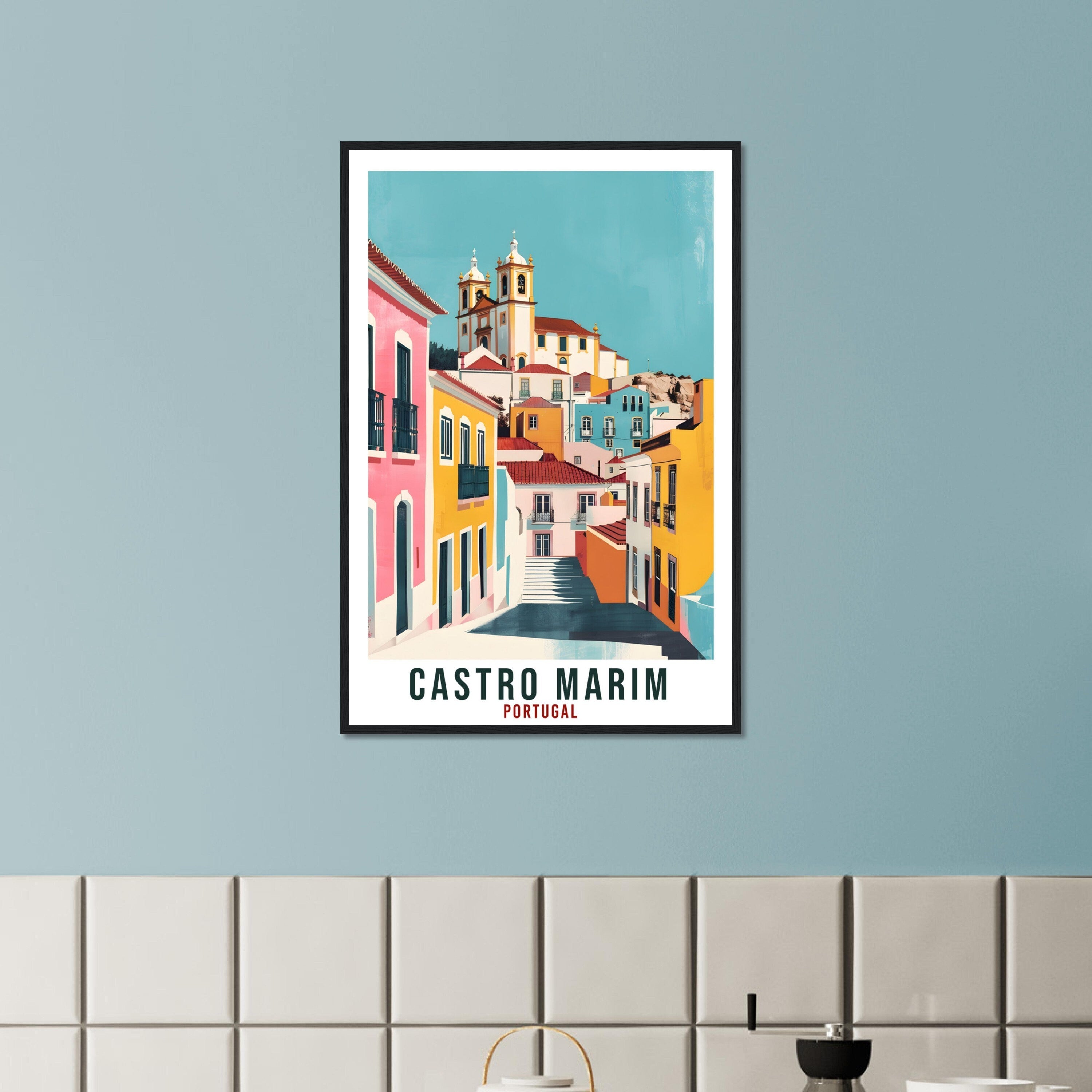 Castro Marim Travel Print Portugal Wall Art Wall Hanging Home Décor Castro Marim Gift Portugal Landmark Artwork Gift Portugal Travel Poster