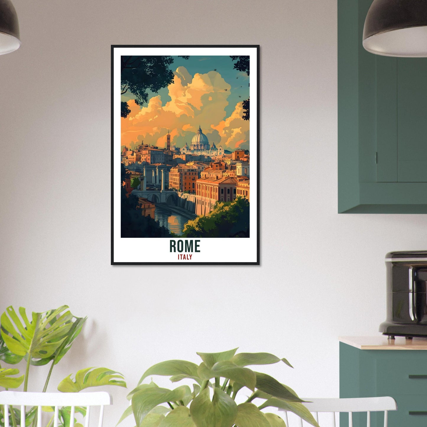 Rome Travel Print Italy Home Decor Rome Wall Art Gift Wall Hanging Art Lover Rome Italy Artwork Travel Poster Rome Italian Travel Art