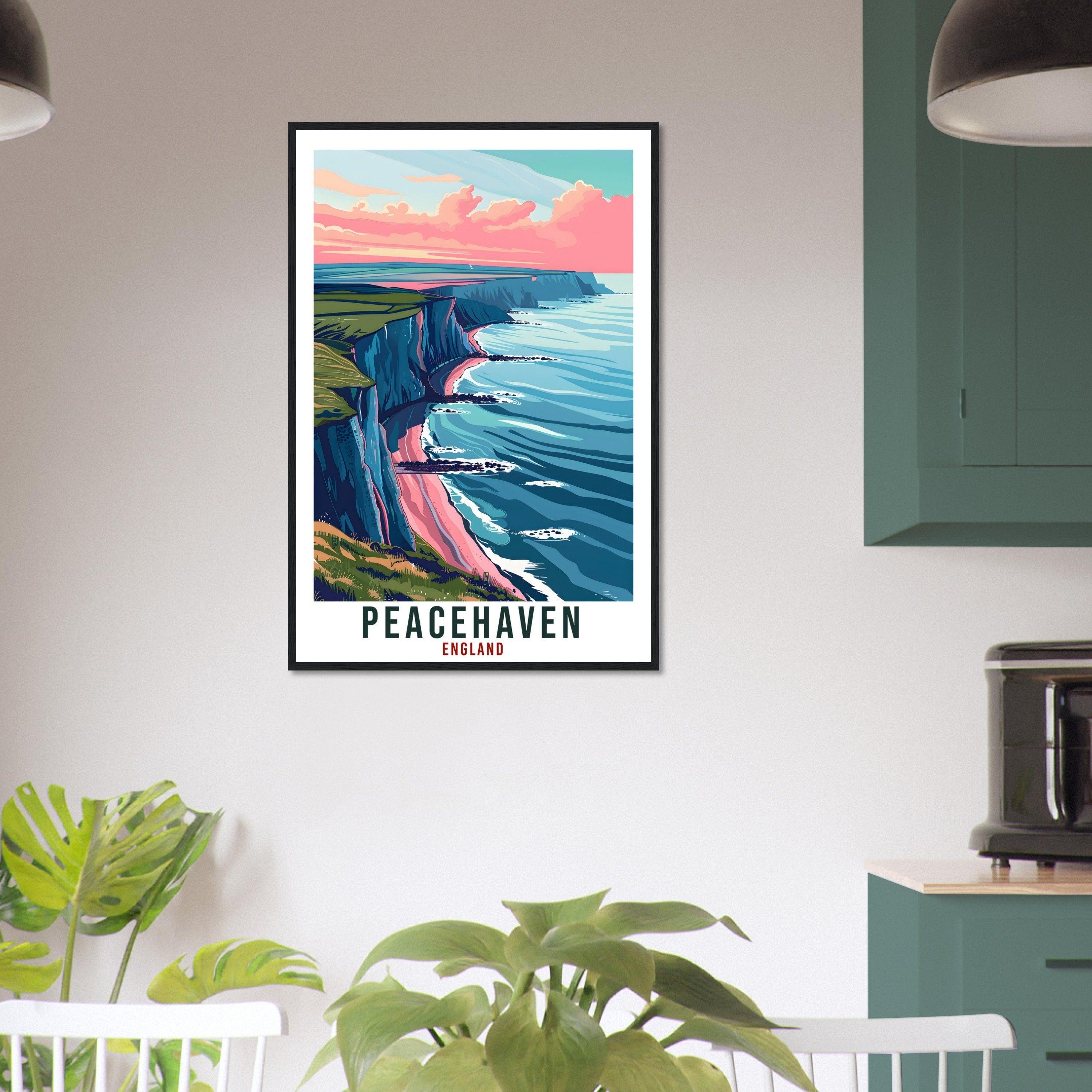 Peacehaven Travel Print Wall Art Wall Hanging Home Living Décor Peacehaven Gift Art Lovers Gift UK Artwork Gift Print England Travel Poster