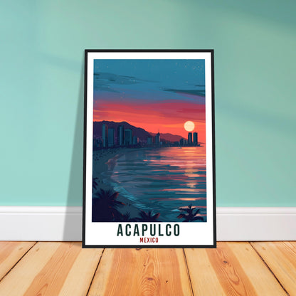 Acapulco Mexico Travel Print Mexico Wall Art Wall Hanging Home Décor Acapulco Gift Mexico Landmark Artwork Travel Art Mexican Travel Poster