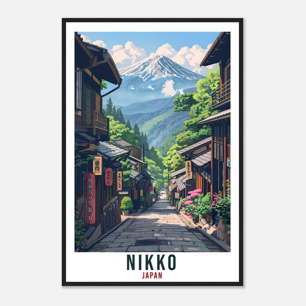 Nikko Travel Print Japan Home Decoration Wall Art Gift Wall Hanging Art Lover Japanese Artwork Japan Nikko Travel Poster Cityscape Print