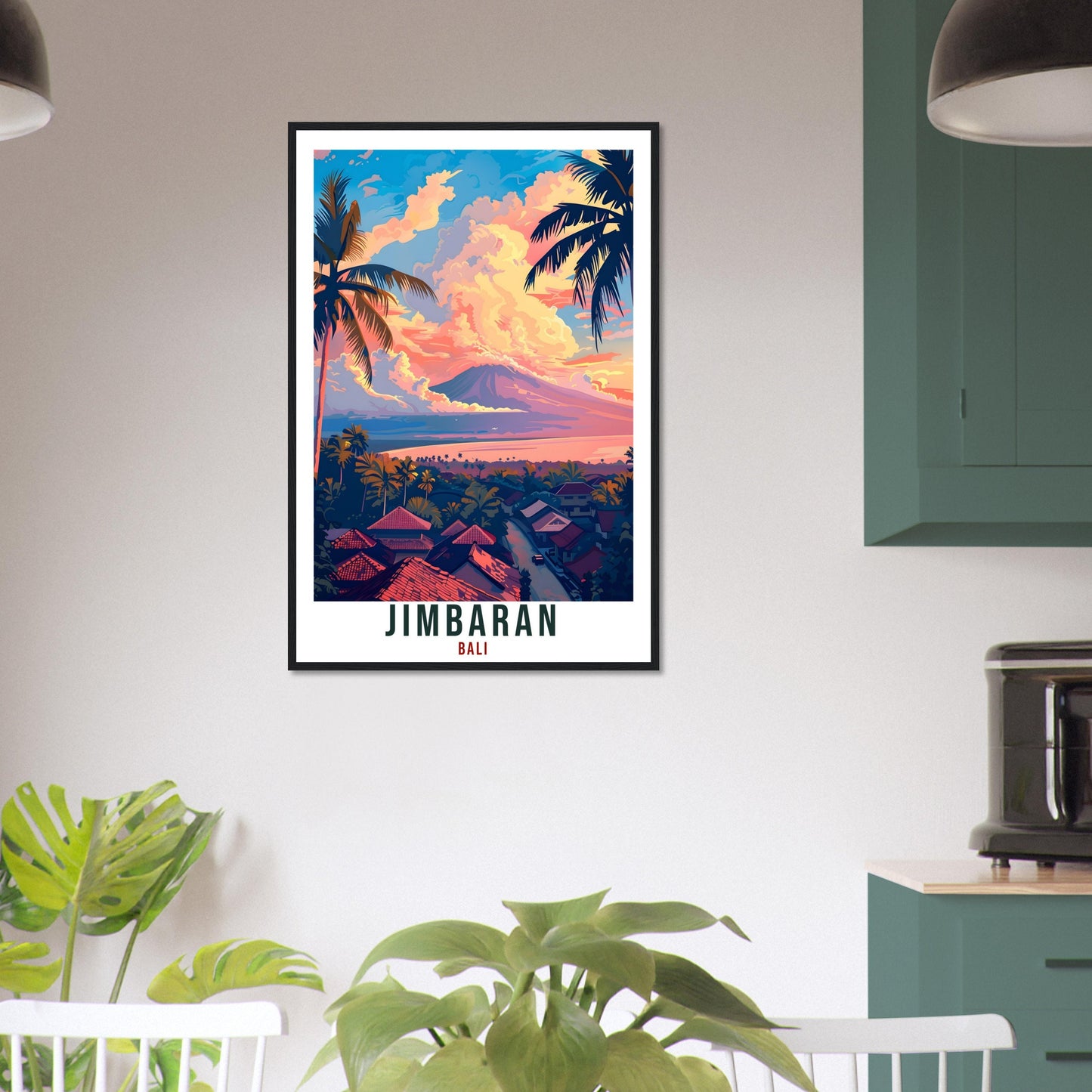 Jimbaran Bali Travel Print Bali Wall Art Wall Hanging Home Décor Jimbaran Gift Landmark Artwork Travel Art Indonesia Jimbaran Travel Poster
