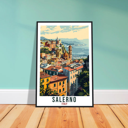 Salerno Travel Print Italy Wall Art Wall Hanging Home Living Décor Salerno Gift Art Lovers Gift Italy Artwork Gift Italian Travel Poster