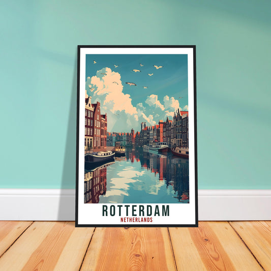 Rotterdam Travel Print Holland Wall Art Wall Hanging Home Décor Rotterdam Gift Art Lovers Dutch Artwork Gift The Netherlands Travel Poster