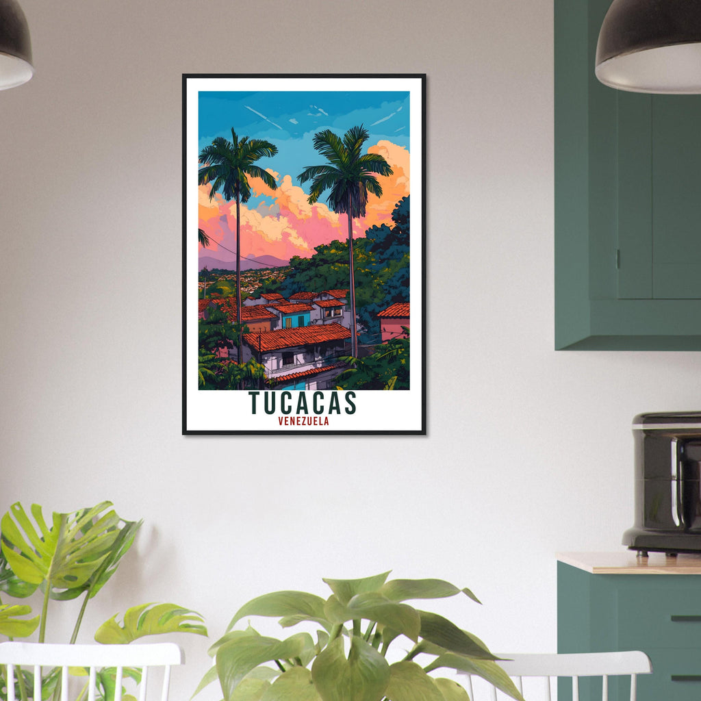 Tucacas Travel Print Venezuela Home Decoration Tucacas Wall Art Gift Wall Hanging Art Lover Venezuelan Artwork Travel Poster