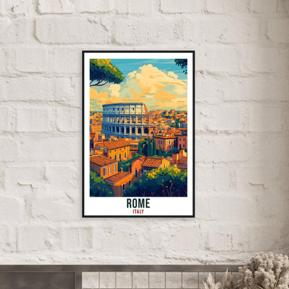 Rome Travel Print Italy Home Decor Rome Skyline Wall Art Gift Wall Hanging Art Lover Rome Italy Artwork Travel Poster Italian Travel Art