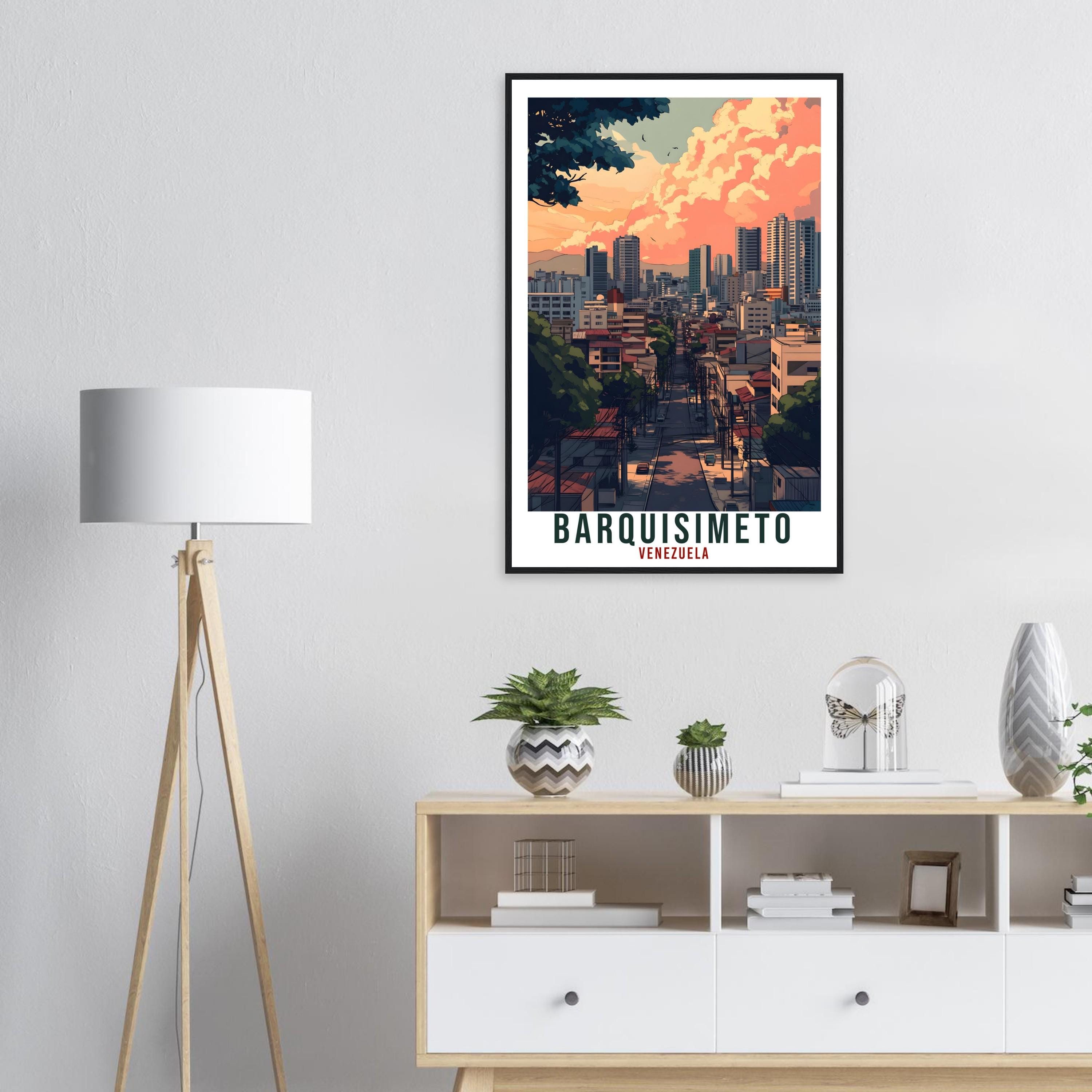 Barquisimeto Travel Print Venezuela Home Decoration Barquisimeto Wall Art Gift Wall Hanging Art Lover Venezuelan Artwork Travel Poster