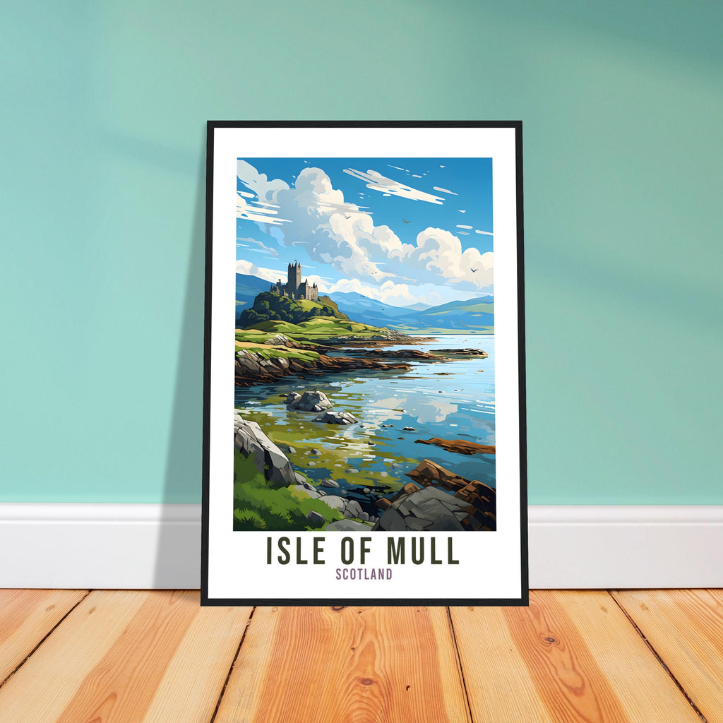 Isle Of Mull Travel Print Scotland Home Decor Isle Of Mull UK Nature Wall Art Isle Of Mull Artwork Gift UK Coast Scottish Travel Poster