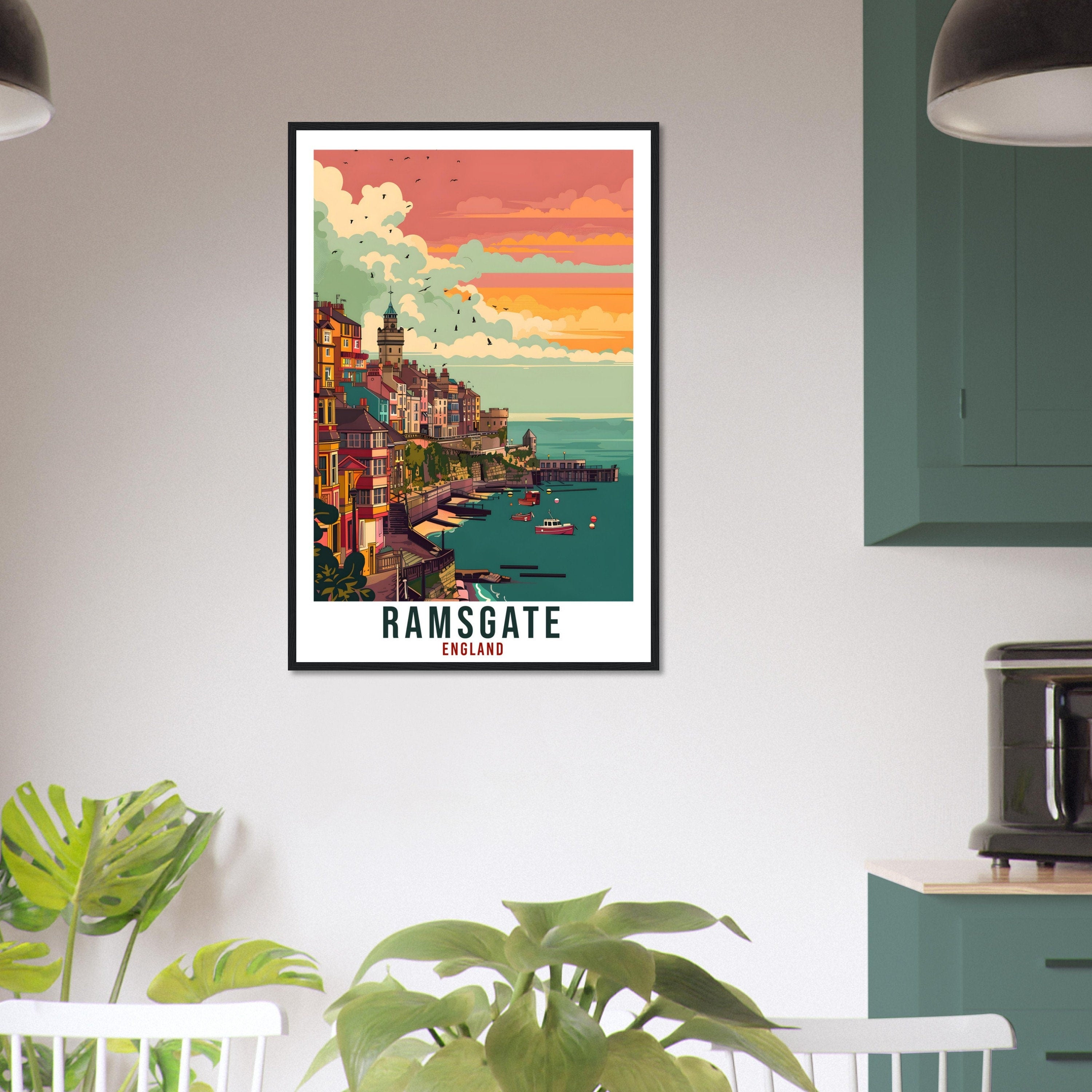 Ramsgate Travel Print Wall Art Wall Hanging Home Living Décor Ramsgate Gift Art Lovers Gift UK Artwork Gift Print England Travel Poster