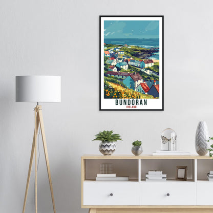 Bundoran Travel Print Ireland Wall Art Wall Hanging Home Living Décor Bundoran Gift Art Lovers Gift Irish Artwork Gift Ireland Travel Poster