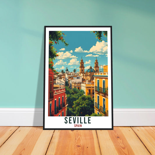 Seville Travel Print Spain Home Decoration Seville Spanish City Wall Art Gift Wall Hanging Art Lover Spain Artwork Seville Travel Poster