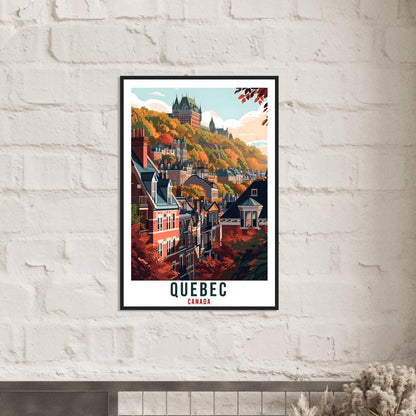 Quebec Travel Poster Wall Art Quebec Canada Wall Hanging Home Décor Quebec Gift Art Lovers Canadian Art Lover Gift Quebec Travel Print