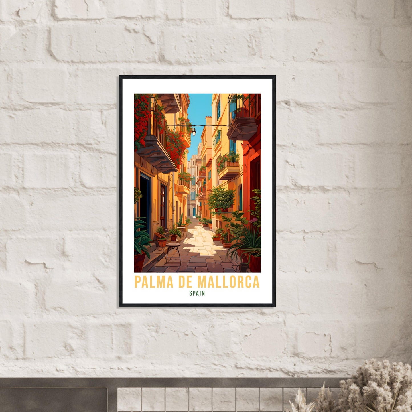 Palma De Mallorca Travel Print Wall Art Palma Wall Hanging Spain Gift Holiday Print Mallorca Art Print Palma Travel Poster Palma City Print