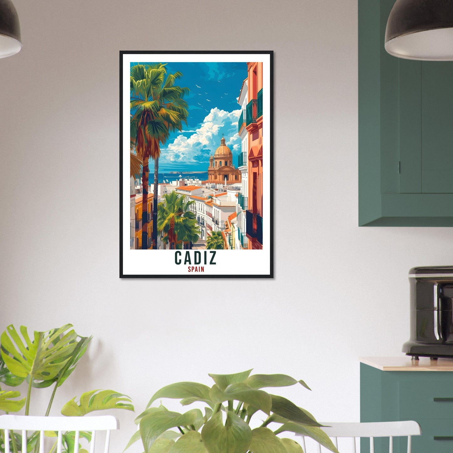 Cadiz Travel Print Spain Home Decoration Cadiz Spanish City Wall Art Gift Wall Hanging Art Lover Spain Artwork Cadiz Travel Poster Gift
