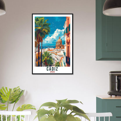 Cadiz Travel Print Spain Home Decoration Cadiz Spanish City Wall Art Gift Wall Hanging Art Lover Spain Artwork Cadiz Travel Poster Gift