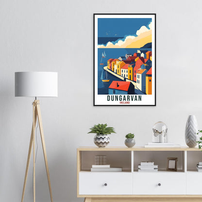 Dungarvan Travel Print Ireland Decor Dungarvan Wall Art Gift Wall Hanging Art Lover Waterford Irish Artwork Travel Poster Ireland Travel Art