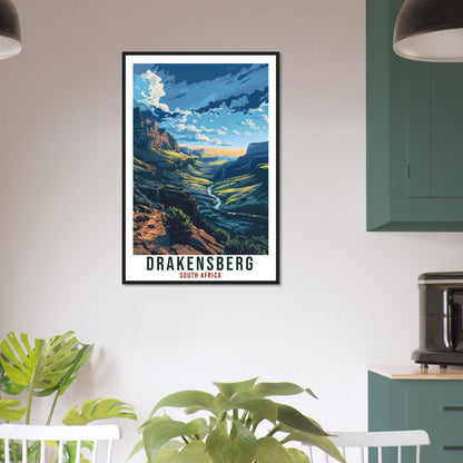 Drakensberg South Africa Travel Print Wall Art Wall Hanging Home Décor Drakensberg Gift Art Lovers Artwork Gift Print South African Poster